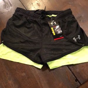 Under Armour heat gear shorts with lining